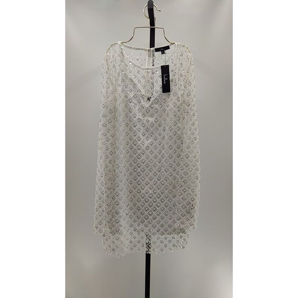 Lulu's White Lace Overlay Dress